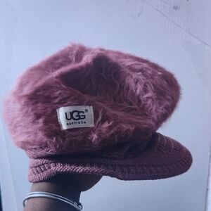 UGG Australia Pink Furry Cap